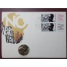Germany - GDR 5 mark, 1978 Anti-Apartheid Year KM68 envelope