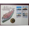 Germany - GDR 5 marks, 1988 30th Port of Rostock KM121 envelope