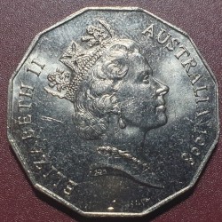 Australija 50 centų, 1998 Boso ir Flinderso kelionė KM364