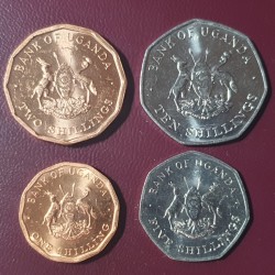 Uganda 4 vnt. setas 1987