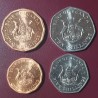 Uganda shillings 4 pcs. set 1987