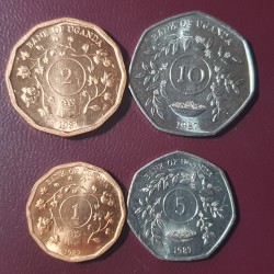 Uganda 4 vnt. setas 1987