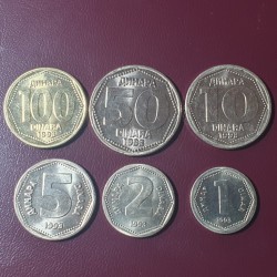 Jugoslavija 6 vnt., 1993...