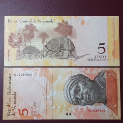 Venezuela 5 bolívars, 2011...