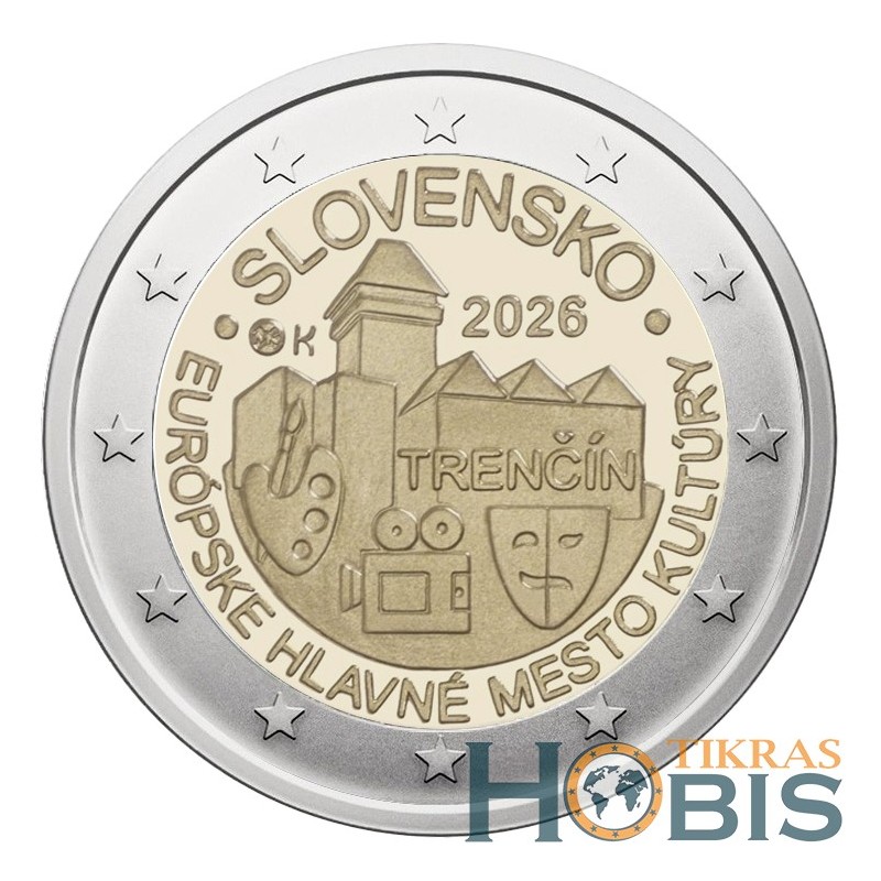Slovakija 2 eurai, 2026 Trenčynas - Europos kultūros sostinė UC114