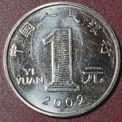 Kinija 1 juanis, 2002 KM1212