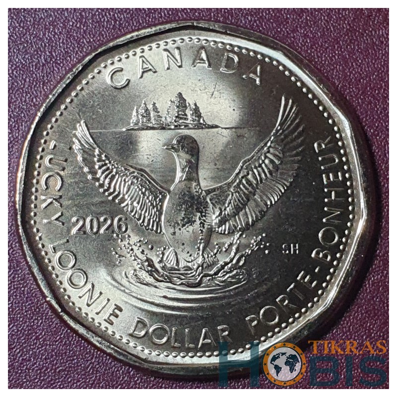 Kanada 1 doleris, 2026 Laimingasis Loonie doleris UC1944
