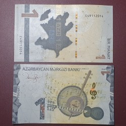 Azerbaidžanas 1 Manat, 2023...