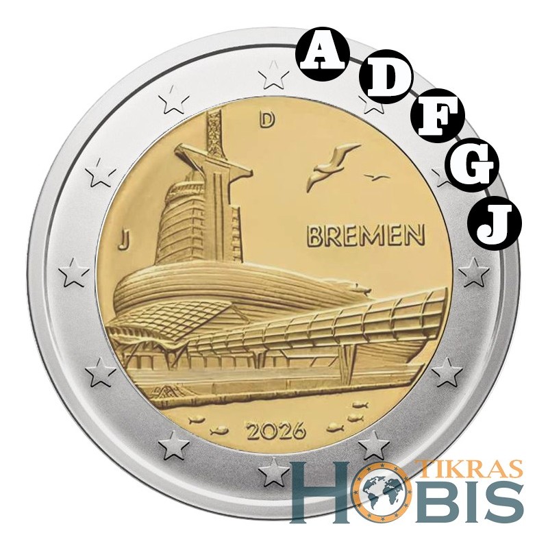 Germany 2 euros, 2026 Bremen, Climate House ADFGJ UC113