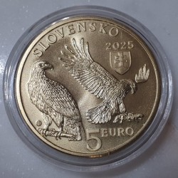 Slovakija 5 eurai, 2025 Rytų imperatoriškasis erelis UC268