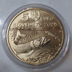 Slovakia 5 euro, 2025 Danube Salmon UC277