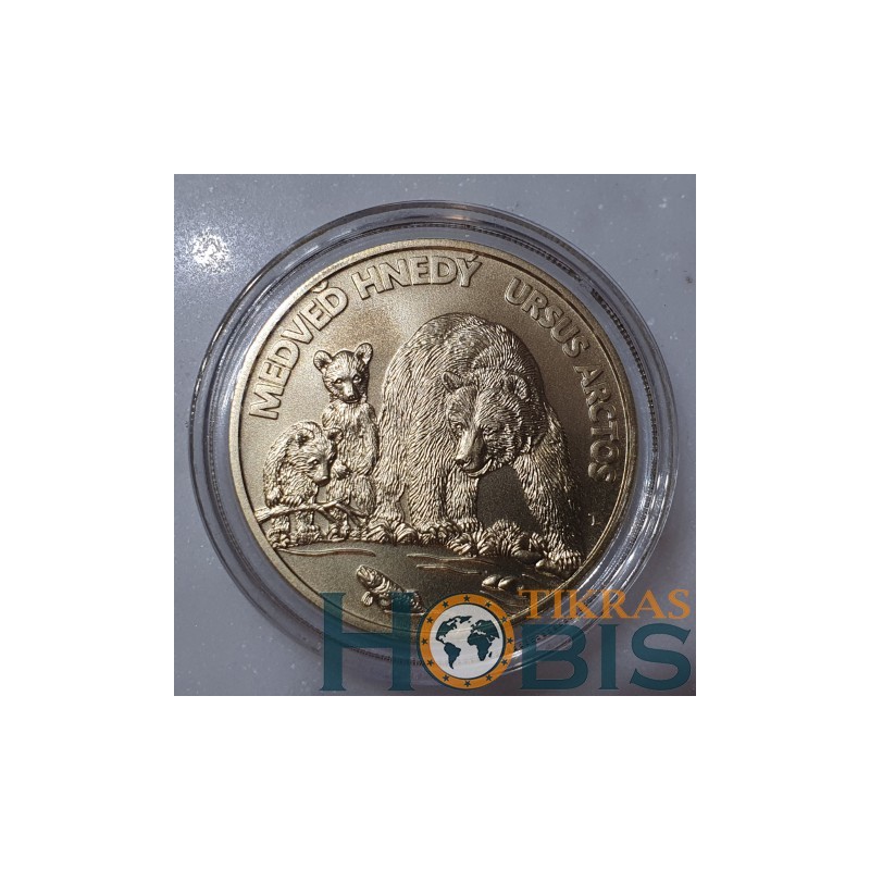 Slovakia 5 euro, 2023 Brown Bear UC256