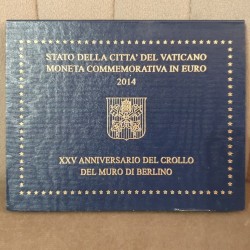 Vatican City 2 euro, 2014 25th Fall of the Berlin Wall KM463