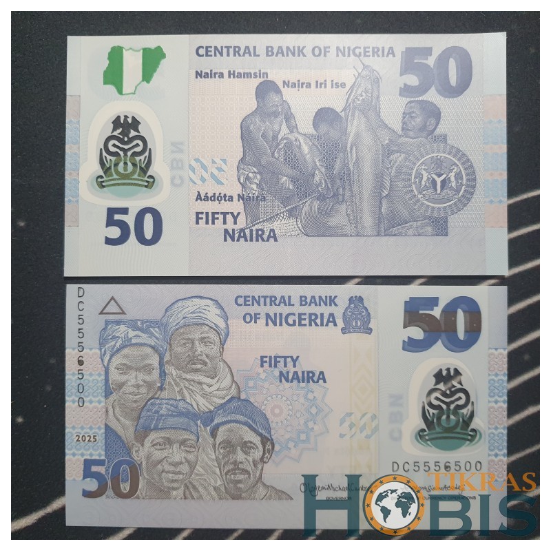 Nigerija 50 nairos, 2025 P-40o.1