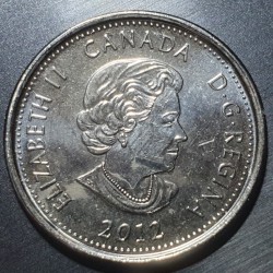 Kanada 25 centai, 2012 Shawnee Tecumsehas KM1324a (spalvota)