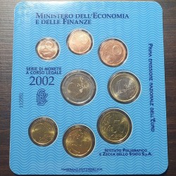 Italija 2002 eurų BU rinkinys
