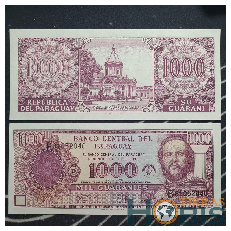 Paragvajus 1000 Guaranies, 2002 P-221