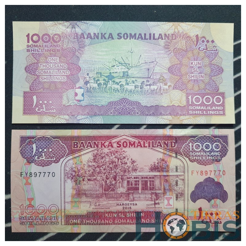 Somalilandas 1000 šilingų, 2015 P-20d