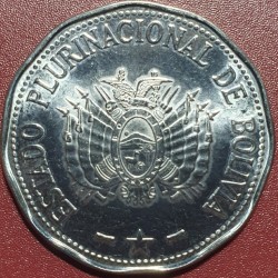 Bolivia 2 bolivianos, 2017 Eduardo Abaroa UC102