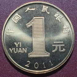 China 1 yuan, 2011 Year of the Rabbit KM1993