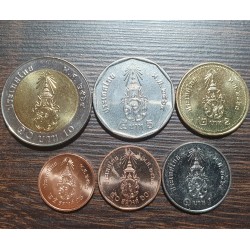 Thailand satang and baht 2018, 6 pcs. set