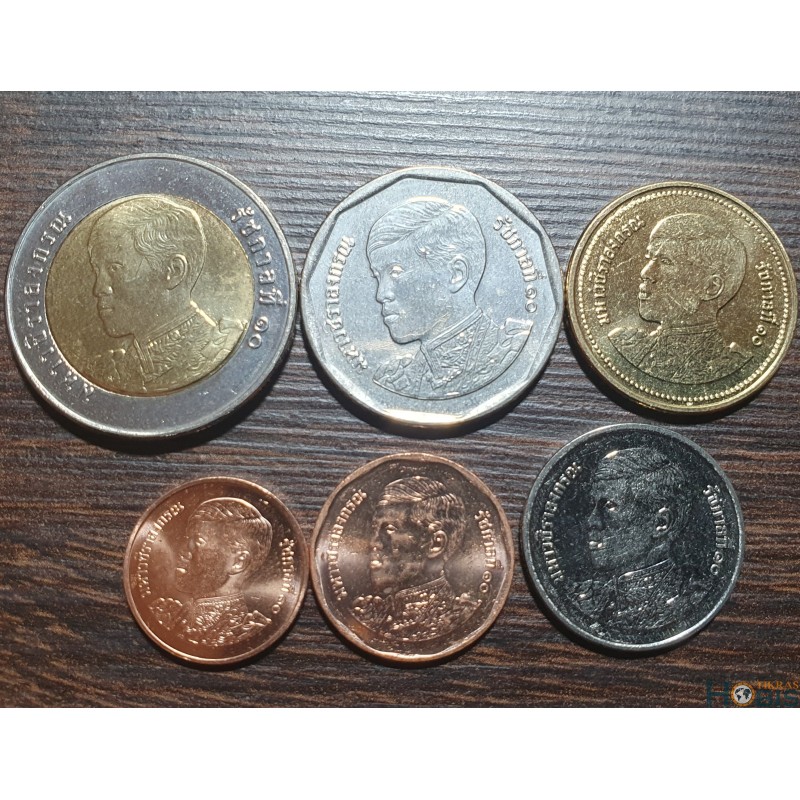 Thailand satang and baht 2018, 6 pcs. set