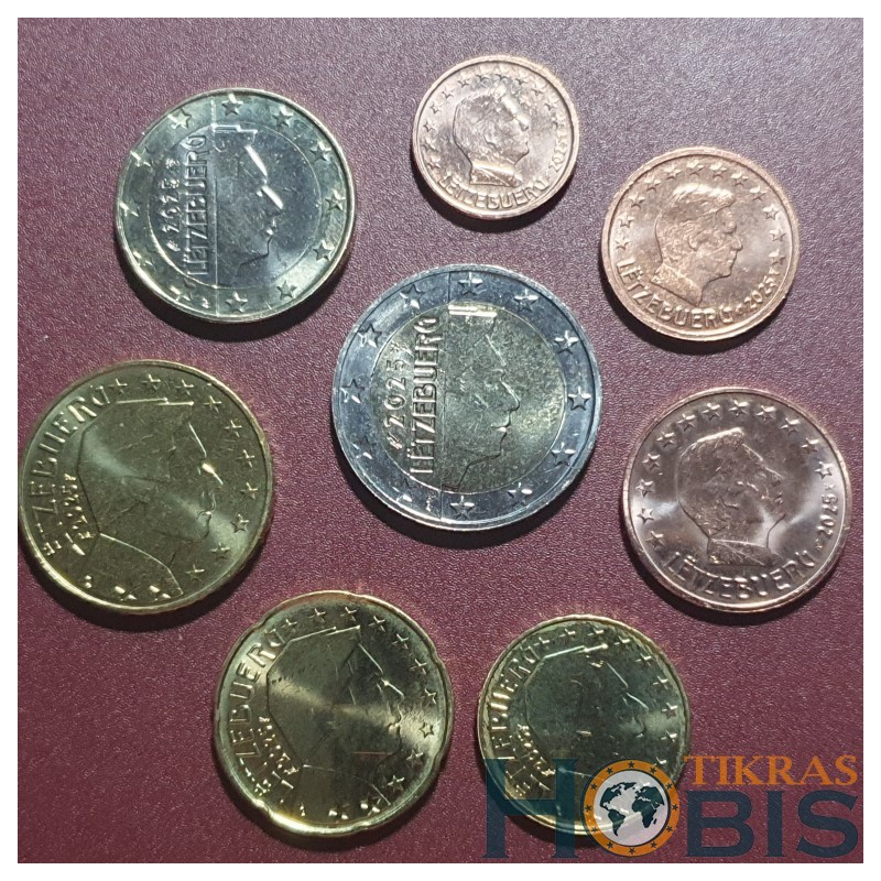 Liuxemburg 2025 Euro coin set