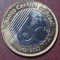 Brazil 1 real, 2025 60th...