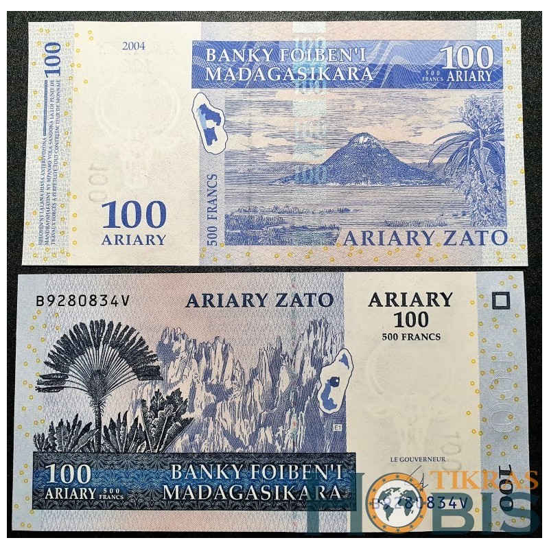Madagaskaras 100 Ariary, 2004 P-86b