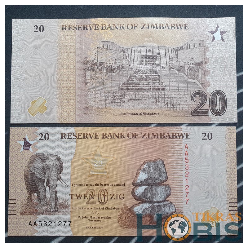 Zimbabvė 20 Zig, 2026 P-116a