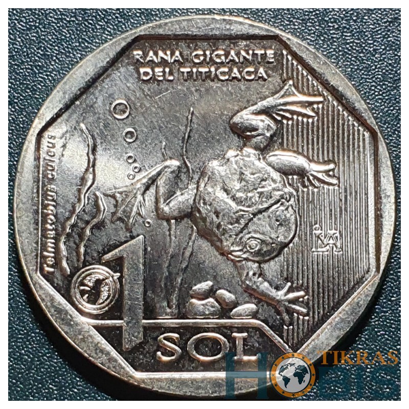Peru 1 sol, 2019 Titicaca Water Frog UC112