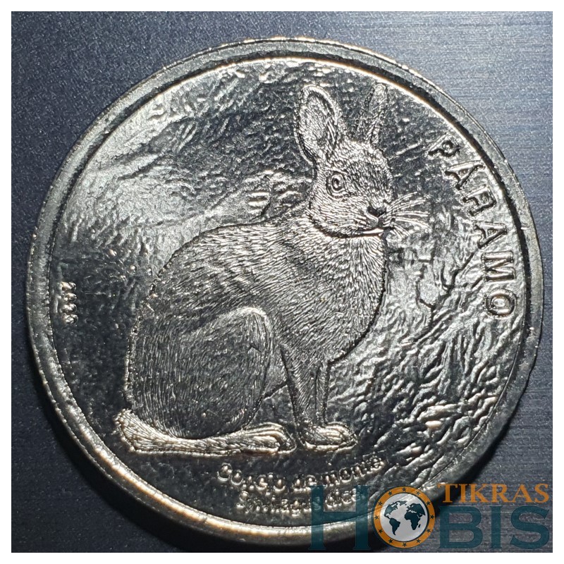 Costa Rica 50 colones, 2023 Páramo. Dice's Cottontail UC226