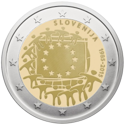Slovėnija 2 eurai, 2015 ES...