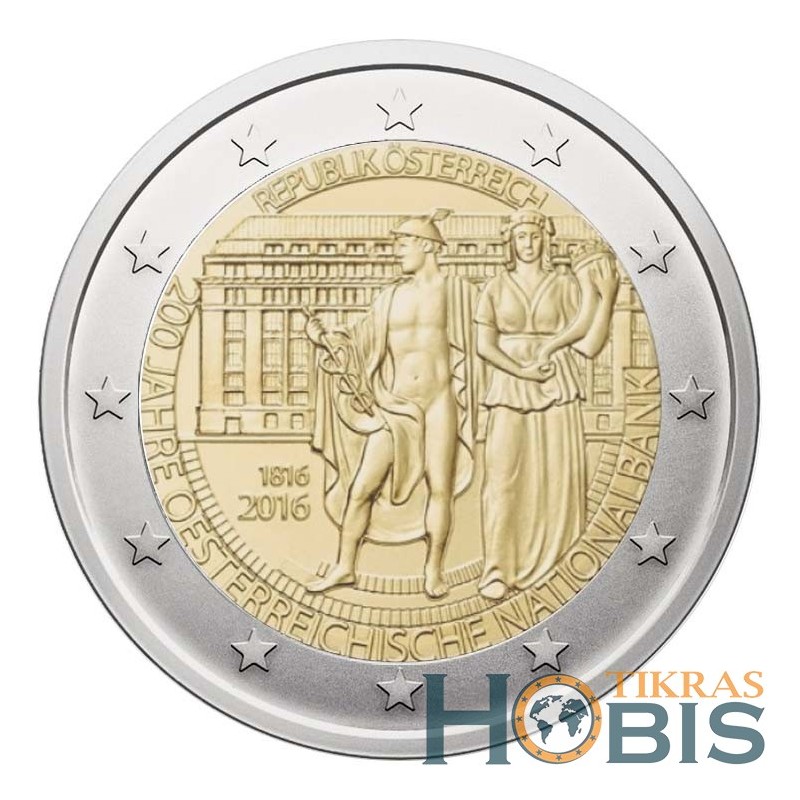 Austria 2 euro, 2016 200th National Bank KM3248