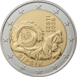 Estija 2 eurai, 2026 Sipsik...