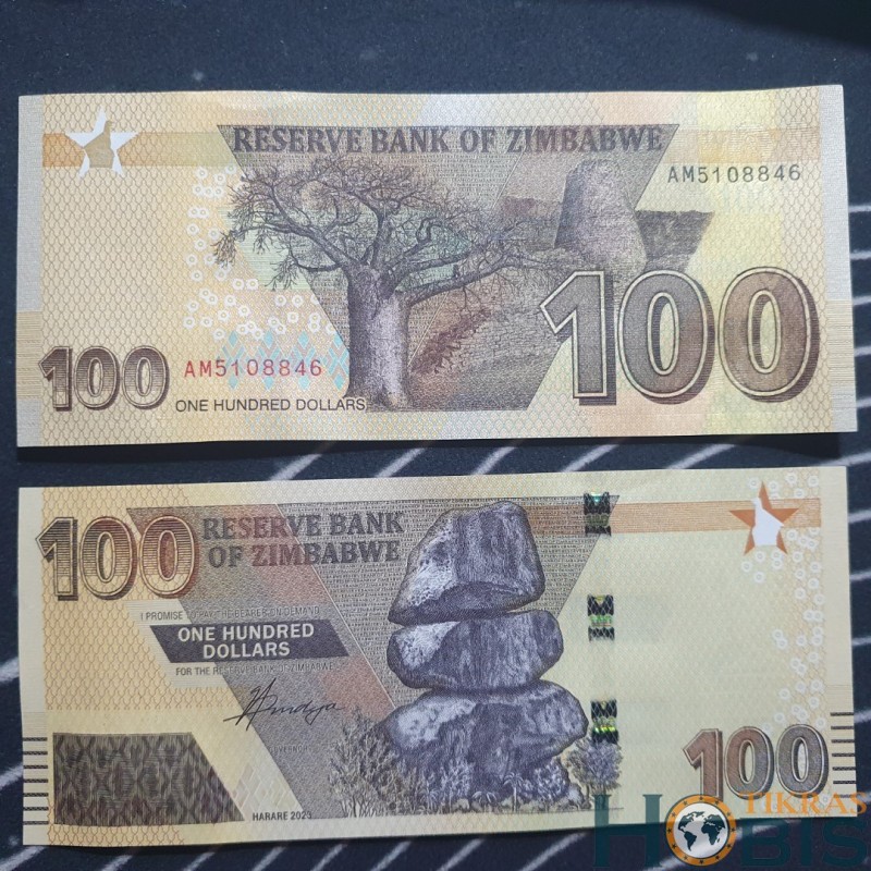 Zimbabvė 100 Dollars, 2023 P-106b