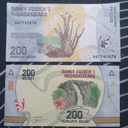 Madagaskaras 200 Ariary,...