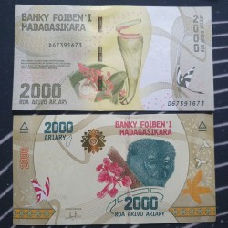Madagascar 2000 Ariary,...