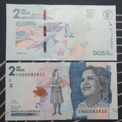 Kolumbija 2000 pesų, 2023...