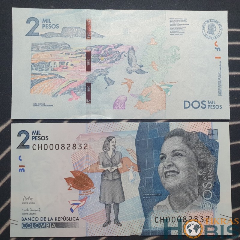 Kolumbija 2000 pesų, 2023 P-458g