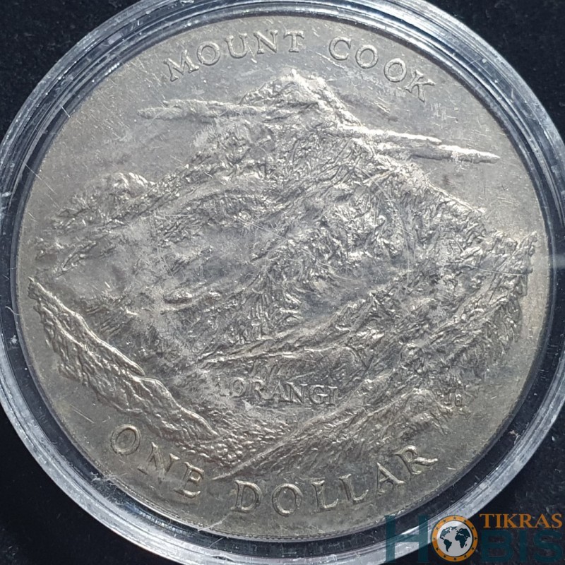 N. Zelandija 1 doleris, 1970 Kuko kalnas KM42