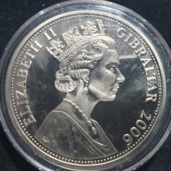 Gibraltar 1 crown, 2006 80th Elizabeth II, Four Portraits KM1280