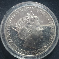 Gibraltar 1 crown, 2017 70th Wedding Day UC201