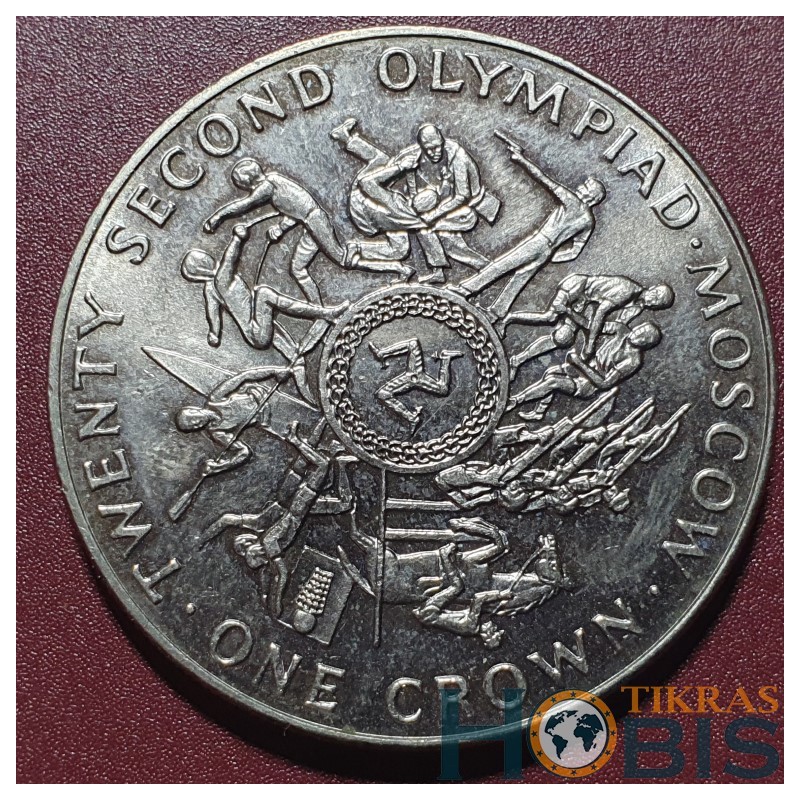 Isle of Man 1 crown, 1980 Fighters KM67