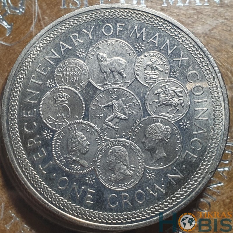 Isle of Man 1 crown, 1979 300th Manx Coinage KM45