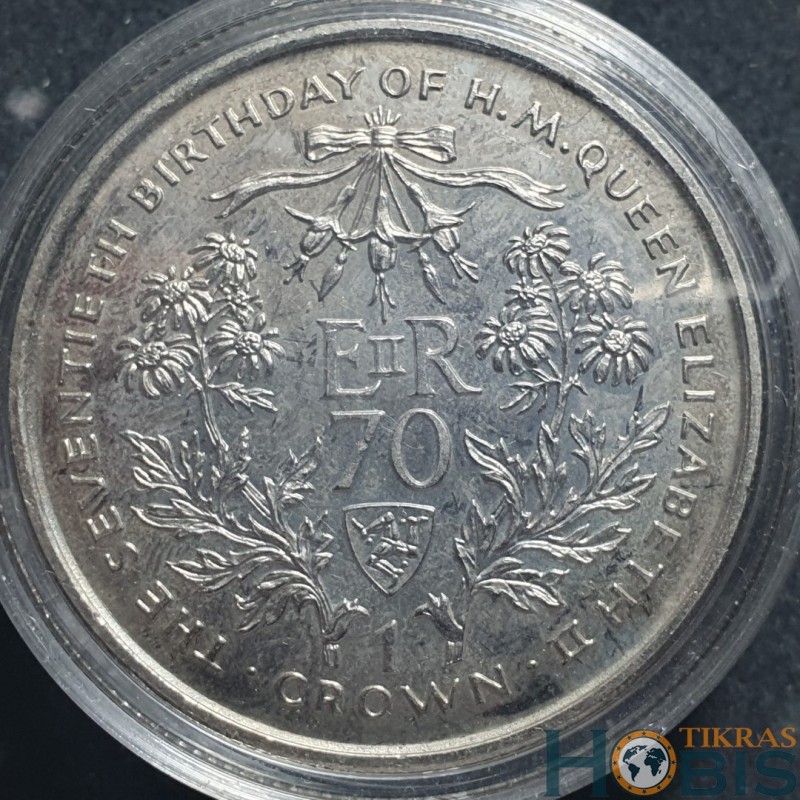Meno Sala 1 krona, 1996 Karalienės Elžbietos II gimimo 70 KM582