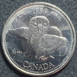Canada 25 cents, 1999...