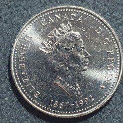 Canada 25 cents, 1992 New Brunswick KM203