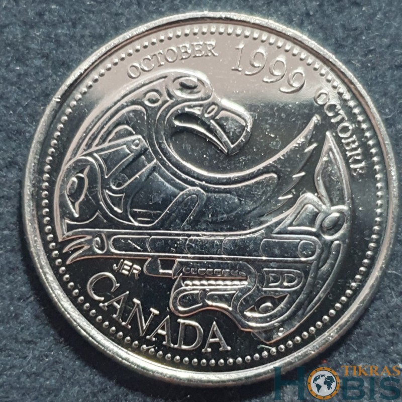 Kanada 25 centai, 1999 Spalis, Duoklė pirmoms tautoms KM351