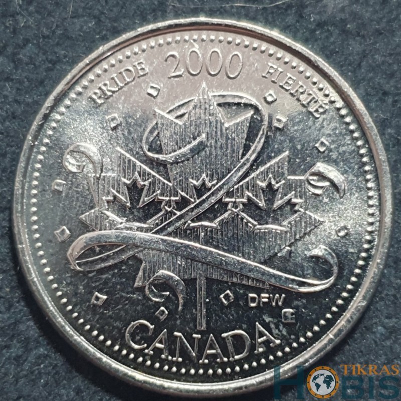 Canada 25 cents, 2000 Pride KM384.2